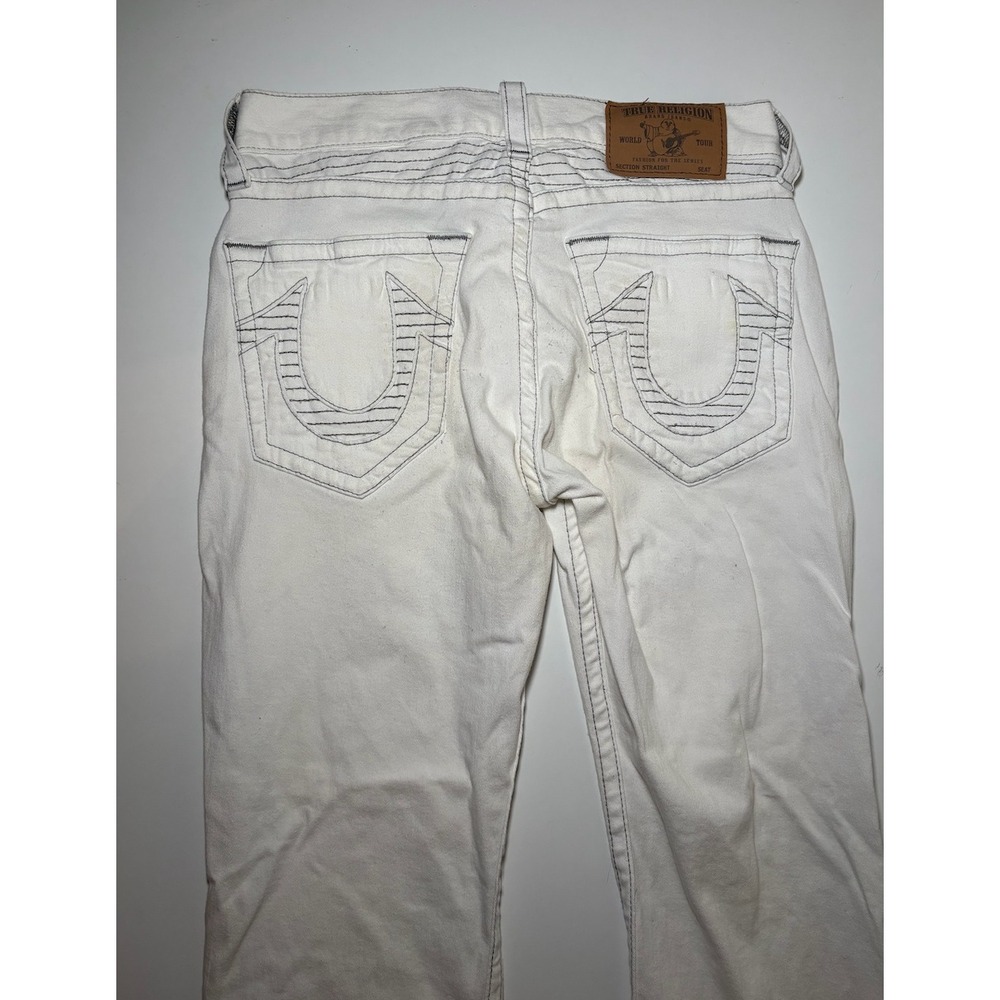True Religion Men's White/Cream Jeans | 32 X 32